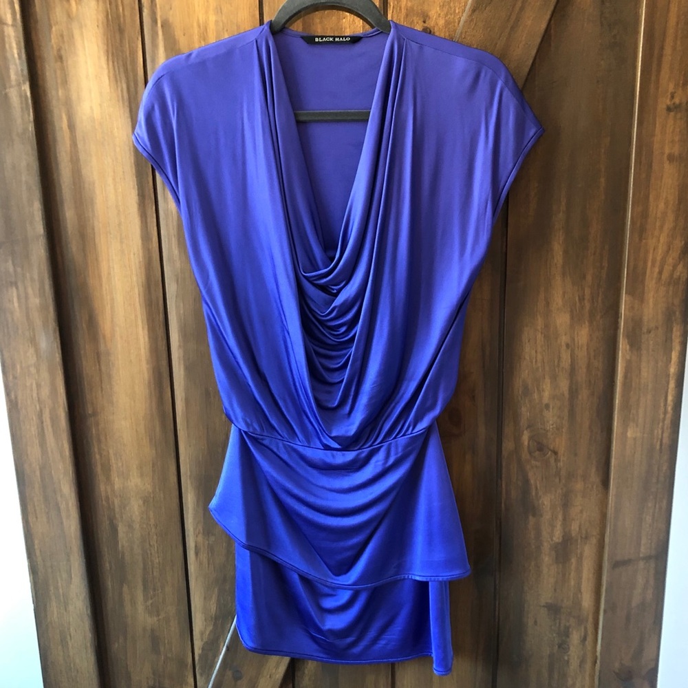 Black Halo Blue/Purple Top size Xs